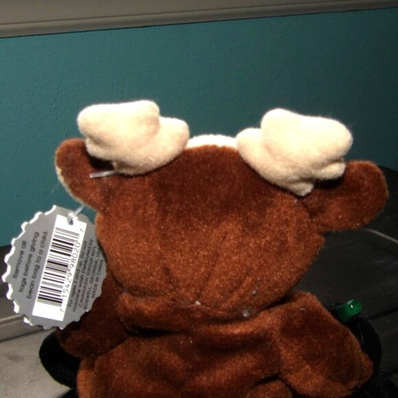 Coca Cola Collectible 1998 #0133 Reindeer w/ Coca Cola Bottle Bean Bag Plush 6" - Picture 6 of 16